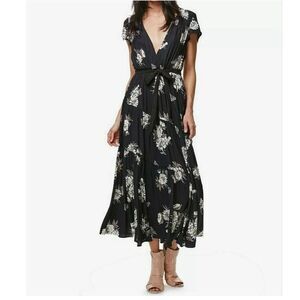 Free People All I Got Floral Tiered Flared Flounce Maxi Dress